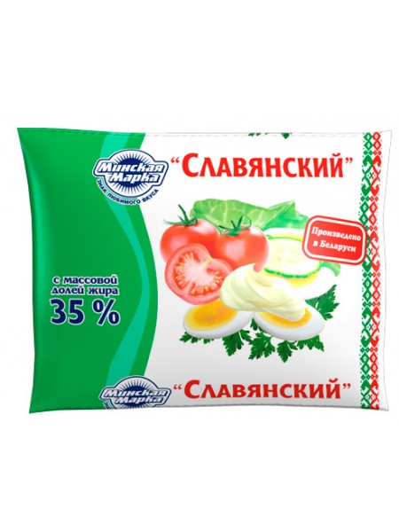 Майонезный соус "Славянский" 35% 400г*20 пленка Минск МЗ №1